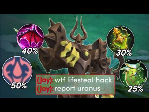 THE LIFESTEAL GLOBAL URANUS BUILD!🤯(must try) - Mobile Legends