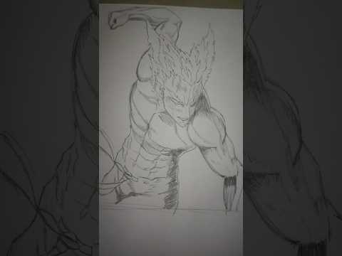 Garou - one punch man #anime #onepunchman #sketch #shorts