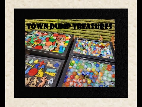 Town Dump Archaeology - Uranium Glass Marble - Antiques - Bottle Digging - Toys - Bottles -