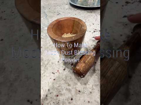 How To Make Moon Dust Blessing Powder #witchcraft #moonwitch #moondust #witch #wicca #newmoon