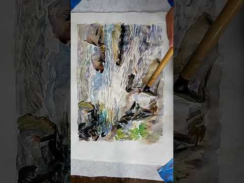 A Watercolor Study of Sargent on Sized Xuan Rice Paper