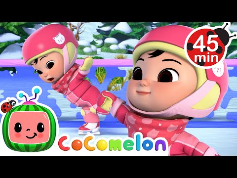 Christmas Ice Skating with Cece! ⛸❤ | CoComelon Nursery Rhymes and Kids Songs | Animals for Kids