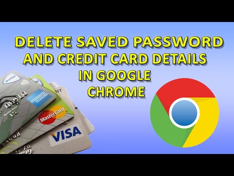 Easy way to Delete Saved Password and Credit cards in Google Chrome!