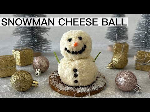 SNOWMAN CHEESE BALL