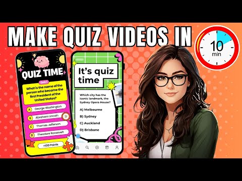 How to Make Faceless QUIZ Videos For FREE using Canva and AI