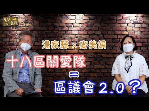 【湯家驊訪問麥美娟局長(上)】18區關愛隊是取代區議會的前奏嗎｜委任議員的問題｜未來區議會角色討論