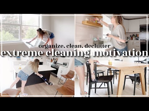 WHOLE HOUSE CLEAN WITH ME / SMALL SPACE CLEAN DECLUTTER ORGANIZE / EXTREME CLEANING MOTIVATION 2023