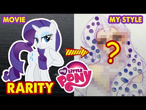 Drawing Rarity into Human - My Little Pony | Huta Chan