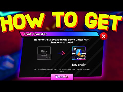 HOW TO TRAIT TRANSFER in ANIME ADVENTURES! ROBLOX