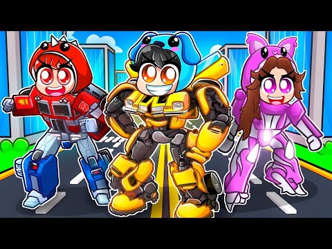 Having A TRANSFORMERS FAMILY In Roblox!