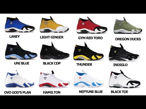 EVERY PAIR OF NIKE AIR JORDAN 14 WITH NAMES