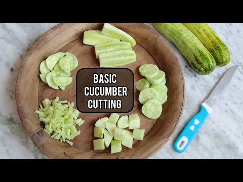 How to Cut Cucumber in Different Style l खीरे को अलग स्टाइल में कैसे काटें l Basic Cucumber Cutting