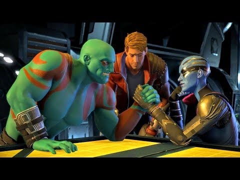 Drax and Nebula Arm Wrestling (Guardians of the Galaxy | Telltale Games)