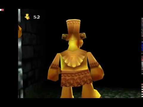 Banjo-Tooie - Mayahem Temple - Giant Golden Statue stomping