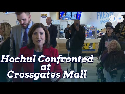 Governor Hochul is Confronted during Crossgates presser