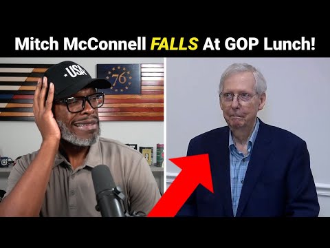 Mitch McConnell FALLS During Senate GOP Lunch! Time To RETIRE?