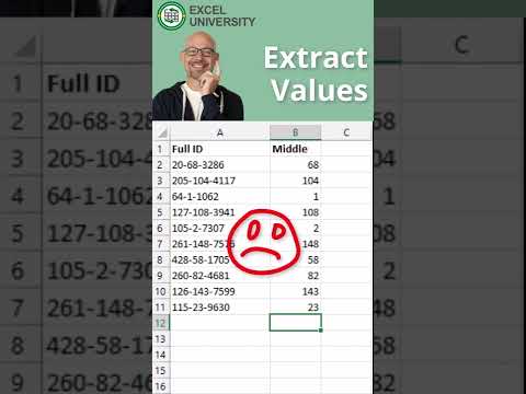 Flash Fill to Extract Values Fast in Excel #shorts #excel #exceltips #spreadsheet