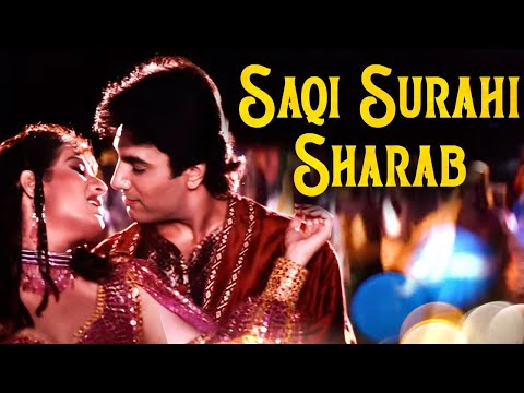 Saqi Surahi Sharab - Hindi Dance Song | Kumar Sanu, Alka Yagnik | Himmatvar Movie | Dharmendra