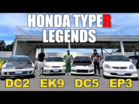 Honda Civic & Integra Type R Look back - DK Tsuchiya, Tshiki Oyu, Yohei Hashimoto