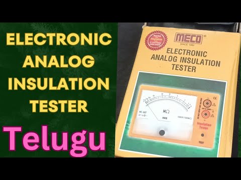 Electronic Analog Insulation Tester ! Electronic Analog Insulation Tester In Telugu