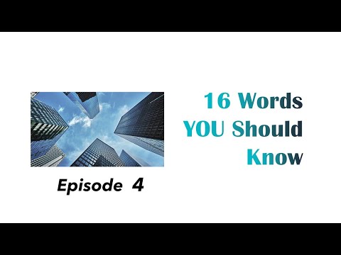 16 More Words YOU Should Know, Episode 4 - Hand-selected GRE Vocabulary