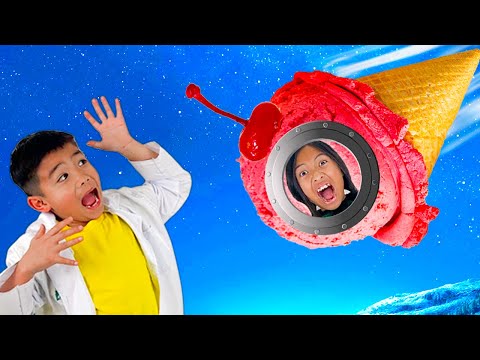 Wendy and Eric Pretend Play with Aliens and Ice Cream – Funny Stories for Children