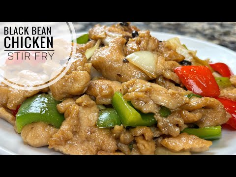 Chicken In Black Bean Sauce Stir Fry Recipe | Chicken Stir Fry With Pepper And Onion