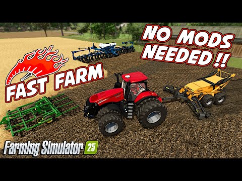 How To Fast Farm Without Mods In Farming Simulator 25