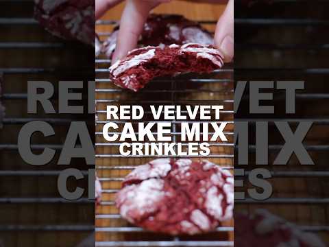 Red Velvet Cake Mix Cookies