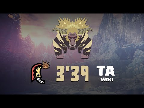 【MHWI】Furious Rajang GreatSword Solo 03'39"23 (TA Wiki Rules) | 激昂したラージャン 大剣ソロ