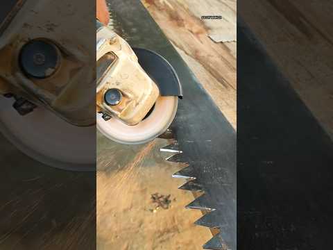 How to sharpen Big handsaw #handyman #woodworking #shorts