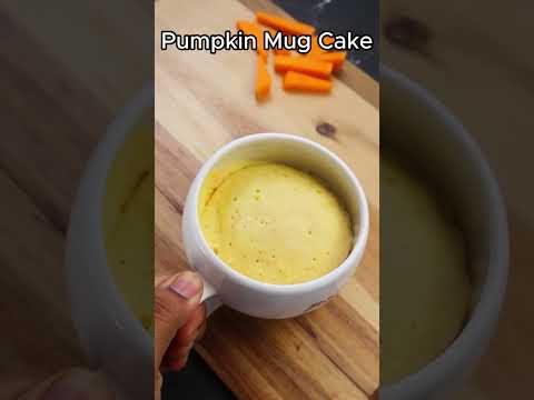 Eggless Pumpkin Mug cake in 2 minutes#shorts #cake