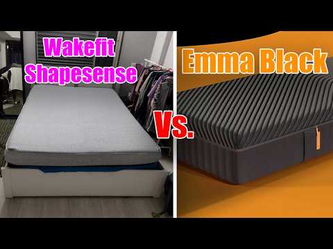 Emma Black Vs Wakefit Shapesense Orthopedic Mattress Comparison 2025