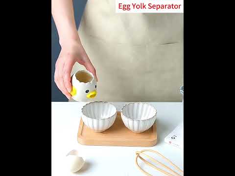 Egg Yolk Separator, Ceramics Cute Little Chicken Egg Yolk White, #eggyolkseparator #eggyolk