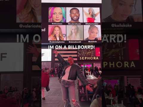 come with me to see my billboard in Times Square!