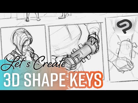 How to make and use shape keys with Blender and Clip Studio Paint | POLYCOSM