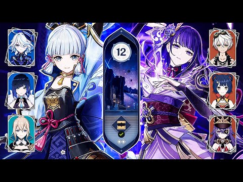 C0 Ayaka Furina Buff & C3 Raiden Hypercarry! Floor 12 Spiral Abyss 5.0 Showcase! (Genshin Impact)