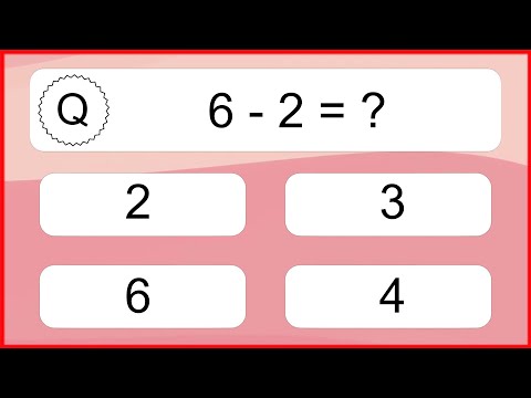 20 Subtraction Quiz Exercises for Kids: Numbers Up to 20