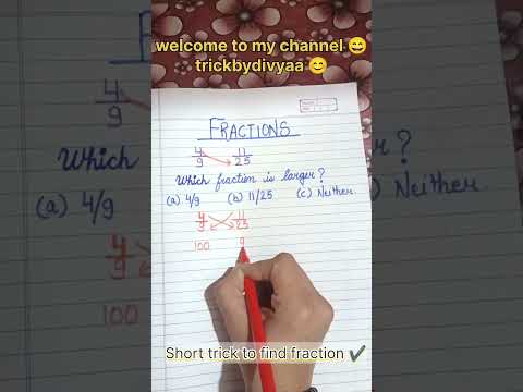 fractions ✔️#tricks #competitiveexams #shorts #maths #fraction #@Trickbydivyaa