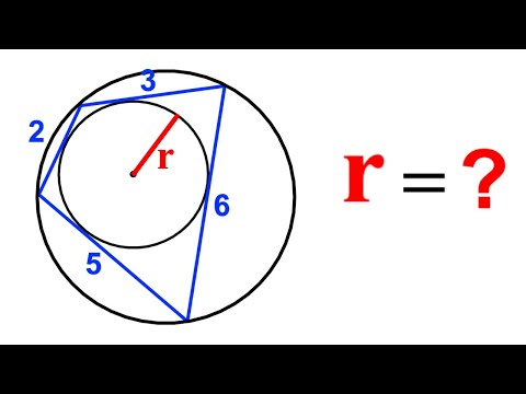 Can you calculate the Radius of the inscribed circle? | (Cyclic) | #math #maths | #geometry