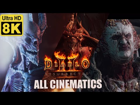 Diablo 2: Resurrected ALL Cinematics 8K  (Enhanced with Neural Network AI)