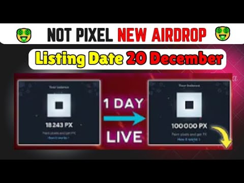 Not Pixel Airdrop 100k PX Collect Free | Not Pixel  NEW Airdop Update | Not Pixel Listing Date