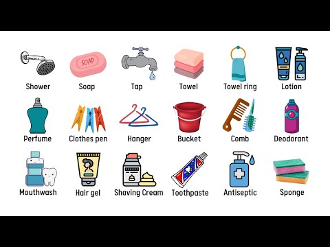 Bathroom Accessories Vocabulary | Learn English Vocabulary | Common English Vocabulary for Beginner