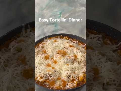 Easy Tortellini Pasta Dinner #recipe #recipes #yummyfood #asmrsounds #dinner