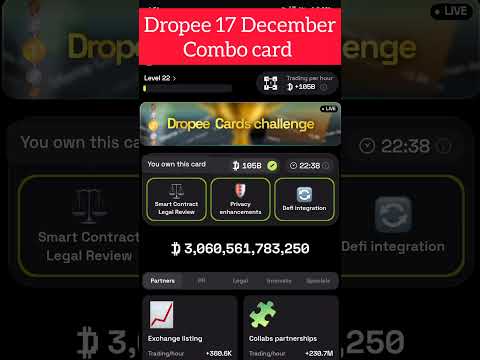 DROPEE 17 DECEMBER COMBO CARD