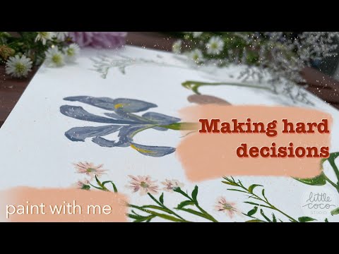 How to make big decisions confidently | Painting with Holbein Acrylic Gouache