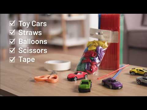 Keep the kids busy with Argos Hacks - Build your own Balloon Drag Race