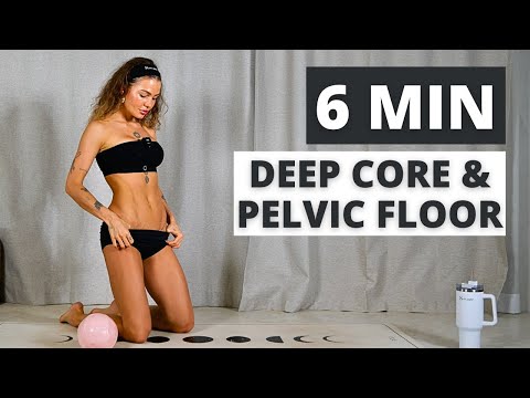 Do This 8 Min Deep Core & Pelvic Floor Workout 3x a week For FLAT TUMMY| No Repeat| Pilates ball