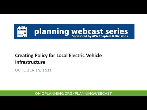 Creating Policy for Local Electric Vehicle Infrastructure