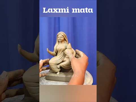 Laxmi mata murti making with clay very easy